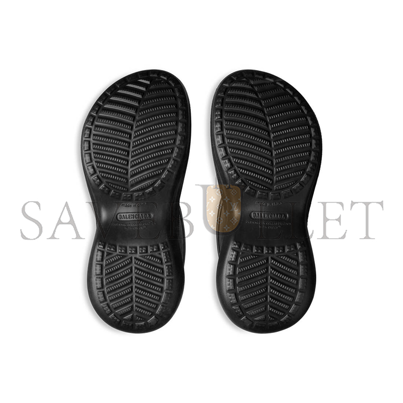 BALENCIAGA BLACK WOMEN'S CROCS BOOTS 677388W1S8E1000 BALENCIAGA BLACK WOMEN'S CROCS BOOTS 677388W1S8E1000